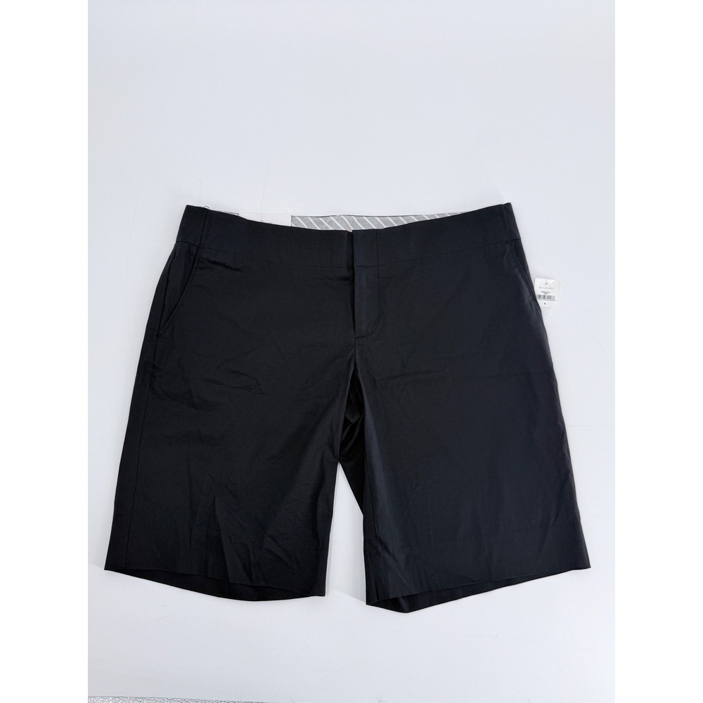 NWT Gap Womens Black Stretch Bermuda Shorts‎ Sz 8 preppy minimalist modest basic